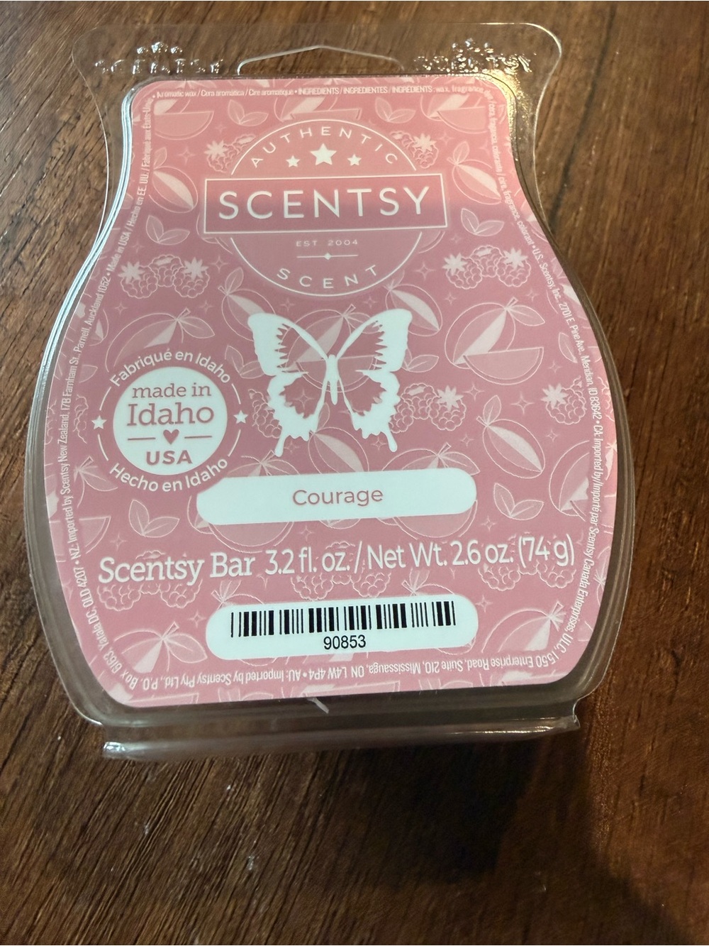 Scentsy Courage Wax Bar - Pink